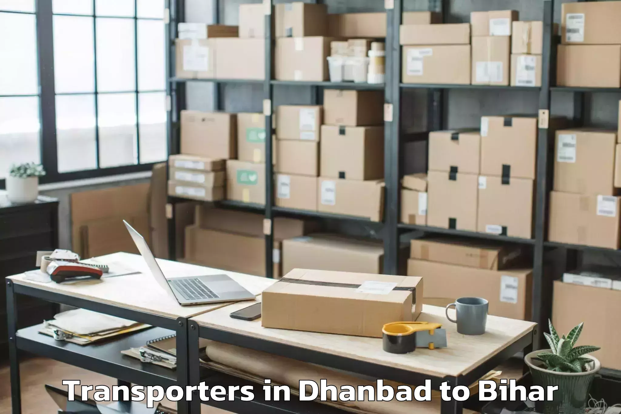 Reliable Dhanbad to Gaunaha Transporters